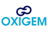 a blue and white logo