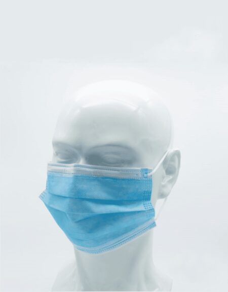 mascarilla quirúrgica azul