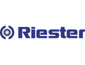 a blue and white logo